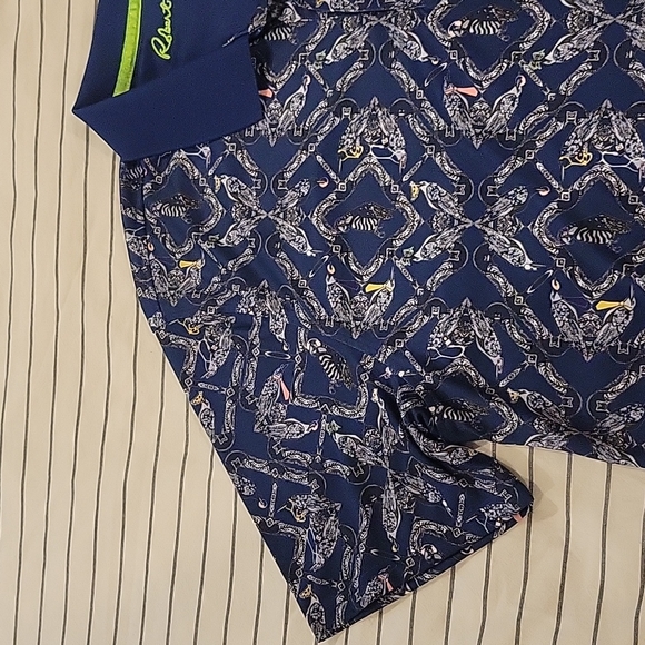 Robert Graham Free Byrd men's polo in navy size XL - Picture 3 of 4